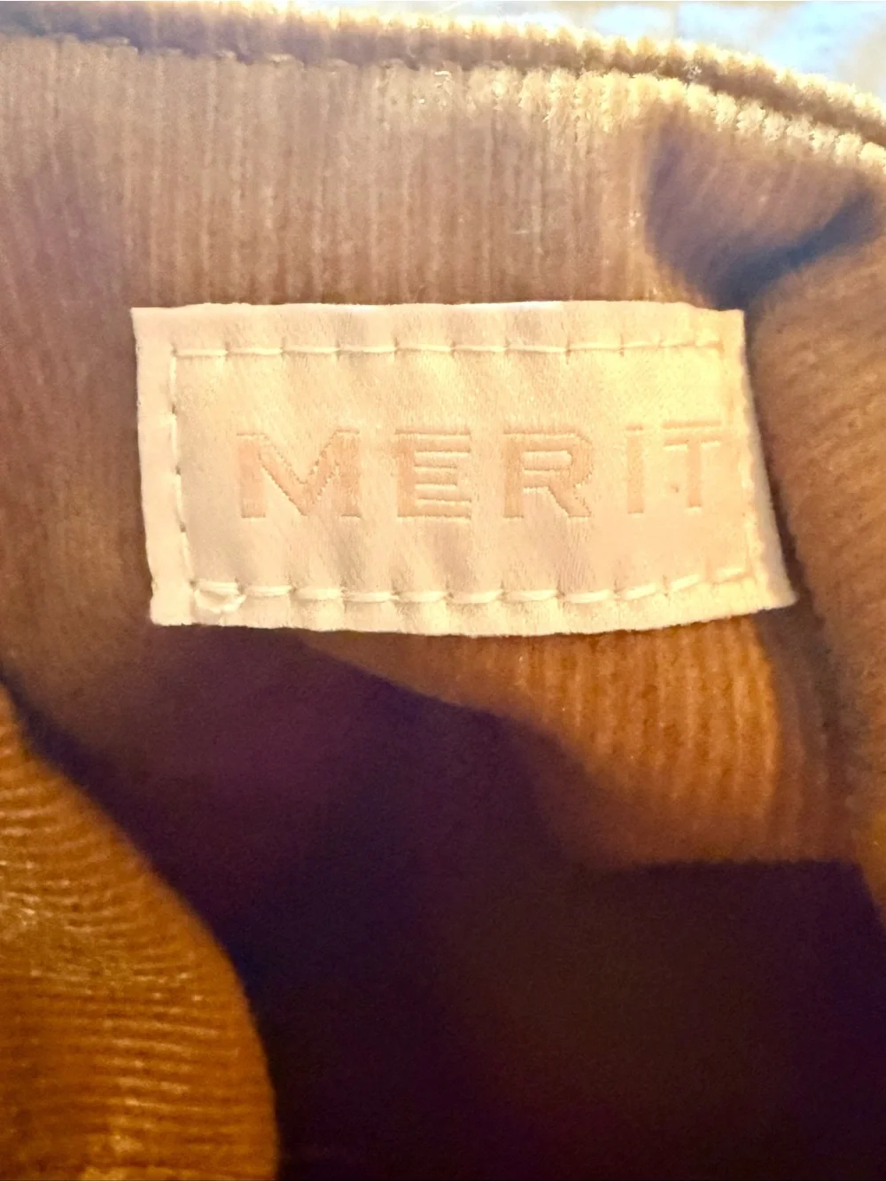 Merit Corduroy Tote Cosmetic Bag in Mustard Yellow